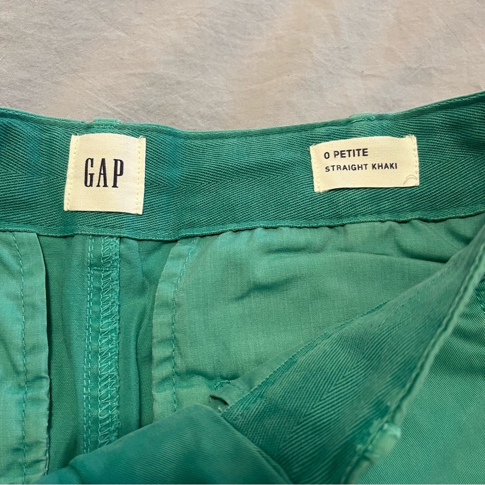 Gap‎ Green Cropped Khaki Pants – Size 0 Petite, NWOT - Picture 6 of 9